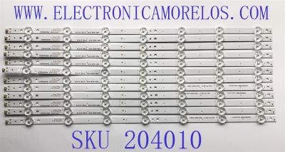 KIT DE LEDS PARA TV ELEMENT (12 PZ) / NUMERO DE PARTE 3P50UK007-A0 / B704123166 / 0350UK006 / 910-500-1064 / PANEL T500-0UK-DLED / MODELO EL4KAMZ5017